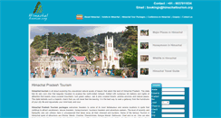 Desktop Screenshot of himachaltourism.org